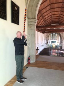 The Tenor bell of St Nicholas’ Church was chimed today for 15 minutes.