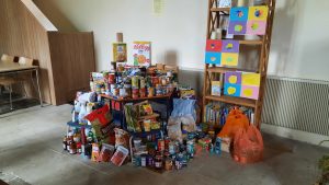 Image of some of the generous donations to Jimmy's.