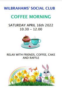 Image of poster for the coffee morning with Easter theme