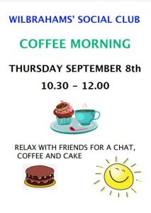 Image of poster for the coffee morning