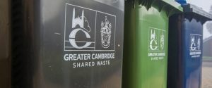 Image of Greater Cambridge Shared Waste black, green and blue bins