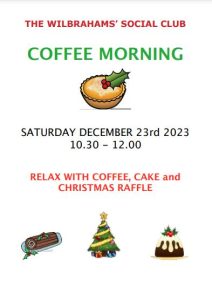 poster with white background and text and Christmas clip art images
