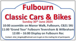 Fulbourn Classic Car Drive Through @ Great Wilbraham