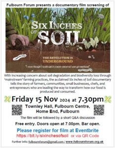 Six Inches of Soil showing in Fulbourn @ Townley Memorial Hall