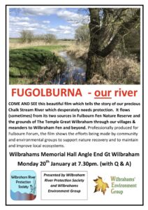 Fugolburna -our river @ Wilbrahams' Memorial Hall (main hall)